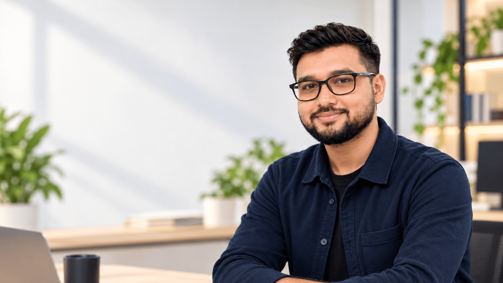 Abid Hasan, PeraByte technical contact, in an office